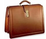 With Shoulder Strap Classic Belting Leather Briefbag