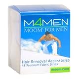 Moom for Men Fabric Strips - Hair Removal Accessories, 48 ct., (Moom)
