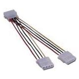 150mm power supply cable for two 5.25 HDD/CD (1 x 5.25 plug to 2 x 5.25 sockets)