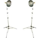 Adorama Adorlite Junior Studio Photoflood Lighting Kit with Light Stands, 2 - 10 Reflectors, Socket Kits & 2 500 watt ECT Tungsten Bulbs.