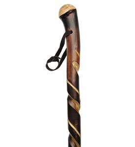 Unisex Knob Cane Scorched Natural Chestnut  -Affordable Gift! Item #DHAR-9769400 On Sale