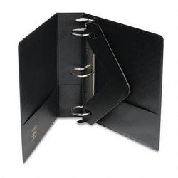 Wilson Jones Locking No-Gap Round Ring Binder with Label Holder, 2-Inch Capacity, Black (364-44NB)