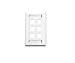 Ic107 Faceplate W/Station Id Single Gang 6 Port White