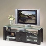 Click here to buy 65-Inch Wide Credenza, Projection TV Stand A V Combo in Wenge Wood by Elite.