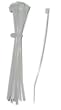Nylon 4" Multi-Purpose Tie White.
