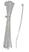 Nylon 4" Multi-Purpose Tie White.