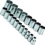 19 Piece 1/2in. Drive Metric Standard 12 Point Socket Set