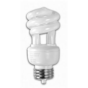 TCP 9 Watt Compact Fluorescent Light Bulb 5100K-DAYLITE COLOR-10,000 HOUR model number 28909-51-10M