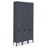 EDSAL Quick-Assembly Steel Lockers - Gray