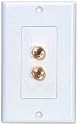 Dayton WP-2B Wallplate Double Banana/Binding Post