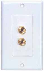Dayton WP-2B Wallplate Double Banana/Binding Post