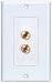 Dayton WP-2B Wallplate Double Banana/Binding Post