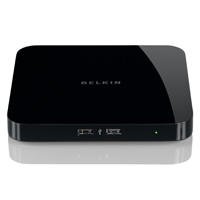 Belkin F5L009ea Netzwerk USB Hub für den kabellosen Netzwerkzugriff auf Drucker und andere USB-Geräte