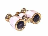 21VWqcxLs L. SL160  Hamlet Opera Glasses with Antique Style (White Body with Golden Rings)