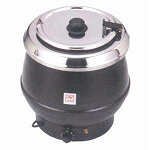 "Soup Kettle, 12 Quart, Hinged Lid, Adjustable Temperature Control, Stainless Steel Collar, Epoxy" "Soup Kettle, 12 Quart, Hinged Lid, Adjustable Temperature Control, Stainless Steel Collar, Epoxy"