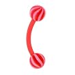 BIOPLAST Peppermint BEACH BALL Eyebrow Ring