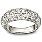Helzberg Diamonds - Swarovski Maeva White Crystal Ring, Size 8