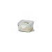 Kinetic Glasslock 17 Ounce Square Glass Food Storage Container With Locking Lid