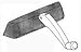 SLIDE-CO PRIME-LINE TH 22253 FOLDING CRANK HANDLE - WHITE