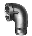 3 BLACK 90D STREET ELBOW