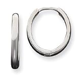 Sterling Silver Hinged Hoop Earrings