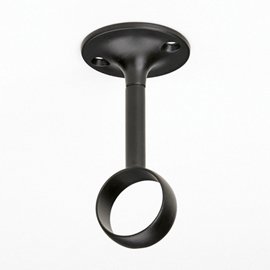 Curtain Ceiling Mount Bracket - Black from Window Hardware Sets