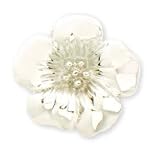 Finders Key Purse Silver Floral Keychain