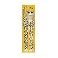 Lily (Leopard) Art Print Poster By Chris Davis, 8" x 20", with Black Wood Frame