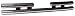 Smittybilt JB44-RC Tubular Rear Bumper in Tripple Chrome Plating
