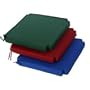 Set of 2 Outdoor Patio Dining Chair Cushions - Wine Red