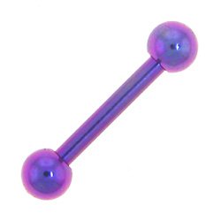 Solid Titanium Purple Barbell 5 16 3mm