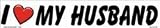 I love my husband bumper sticker