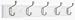 Tools & Hardware : Brainerd #68877 27"WHT/NI Rail/Coat/Hat