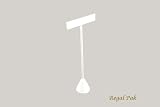 Regal Pak ® White Leatherette T Earring Stand 2 1/2"W X 6 3/4"H