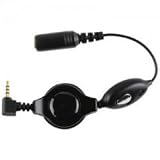 Stereo 2.5mm to stereo 3.5mm adaptor with inline microphone