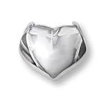14KT Two Tone Reversible Heart Slide