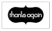Thanks Again 2.5X1.25 Wood Stamp (American Crafts)
