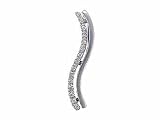 Ladies 0.07ct Diamond Double Wave Waterfall Pendant