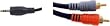 HOSA STEREO 3.5mm (M) - TWO RCA, 10 ft.