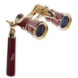 Adorama 3 x 25 Opera Glass Binocular with Built In Extendable Handle, Burgundy with Gold Trim 21VZDvDyAAL. SL160 Adorama 3 x 25 Opera Glass Binocular with Built In Extendable Handle, Burgundy with Gold Trim