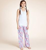 Older Girls Pure Cotton Patchwork Check Pyjamas