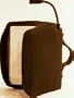 Durable Zippered Book/Bible Cover: Black Poly/Nylon for Hardcover