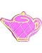 Beautiful Cookies Organic Party Favors-Pink Tea Pot Organic Cookies Cookies, 10 Cookies