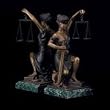 Executive Lawyer Gift Kneeling Lady Justice Bookends