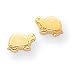 14k Mini Turtle Childrens Earrings