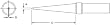 Weller ETM 0.125" x 0.037" x 1.00" Long Screwdriver Tip for PES51 Soldering Pencil