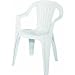 Adams Mfg Co Wht Low Back Chair 8235-48-3700 Resin Patio Chairs