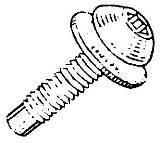 M6-1.00X21 Torx Mirror Bolt (25 count)
