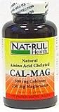 Calcium Magnesium Tablets Chelated Natural   100