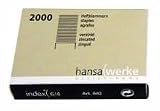 hansa(werke index( Heftklammern Heftklammernn INDEX 6/4 2000St
